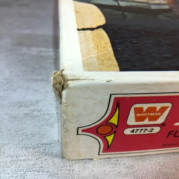 Vintage Whitman 1000-piece jigsaw puzzle featuring a "Harbor Scene, Malta - Picture 6 of 7